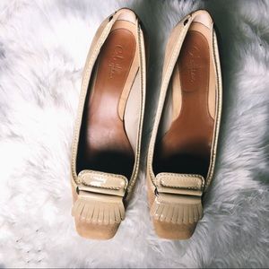 Cole Haan Beige Patent Leather Heels
